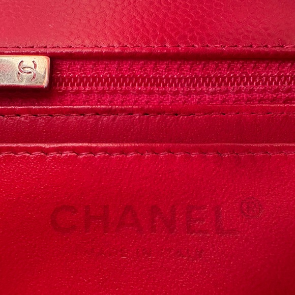 SOLD - CHANEL Red Caviar Quilted Classic Flap Bag Small SHW - Picture 11 of 17